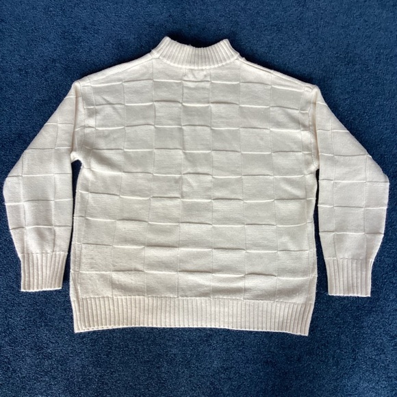 Rumours Cream Mock Turtleneck Sweater - S/M - Picture 2 of 8